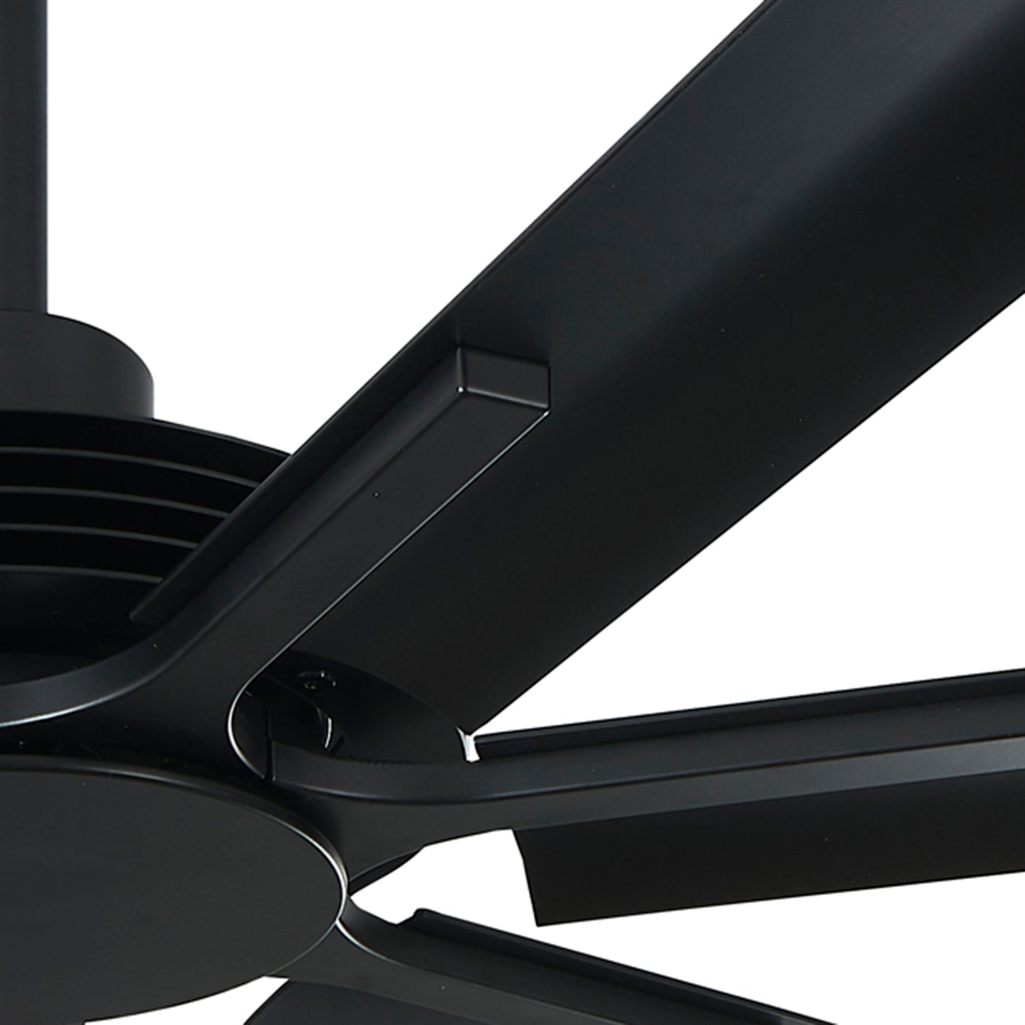 Ceiling Fan Modern 100" Industrial 7-Blade Black Metal