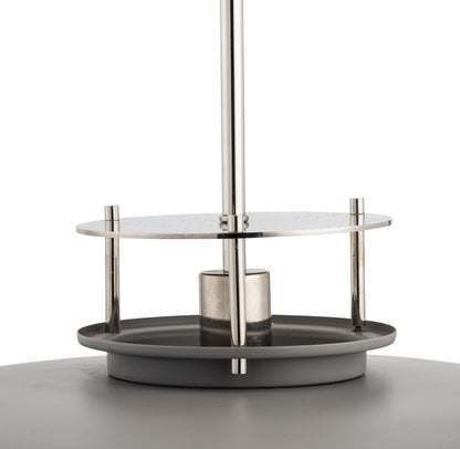 Beacon Modern Nickel & Grey 1-Light Pendant Light