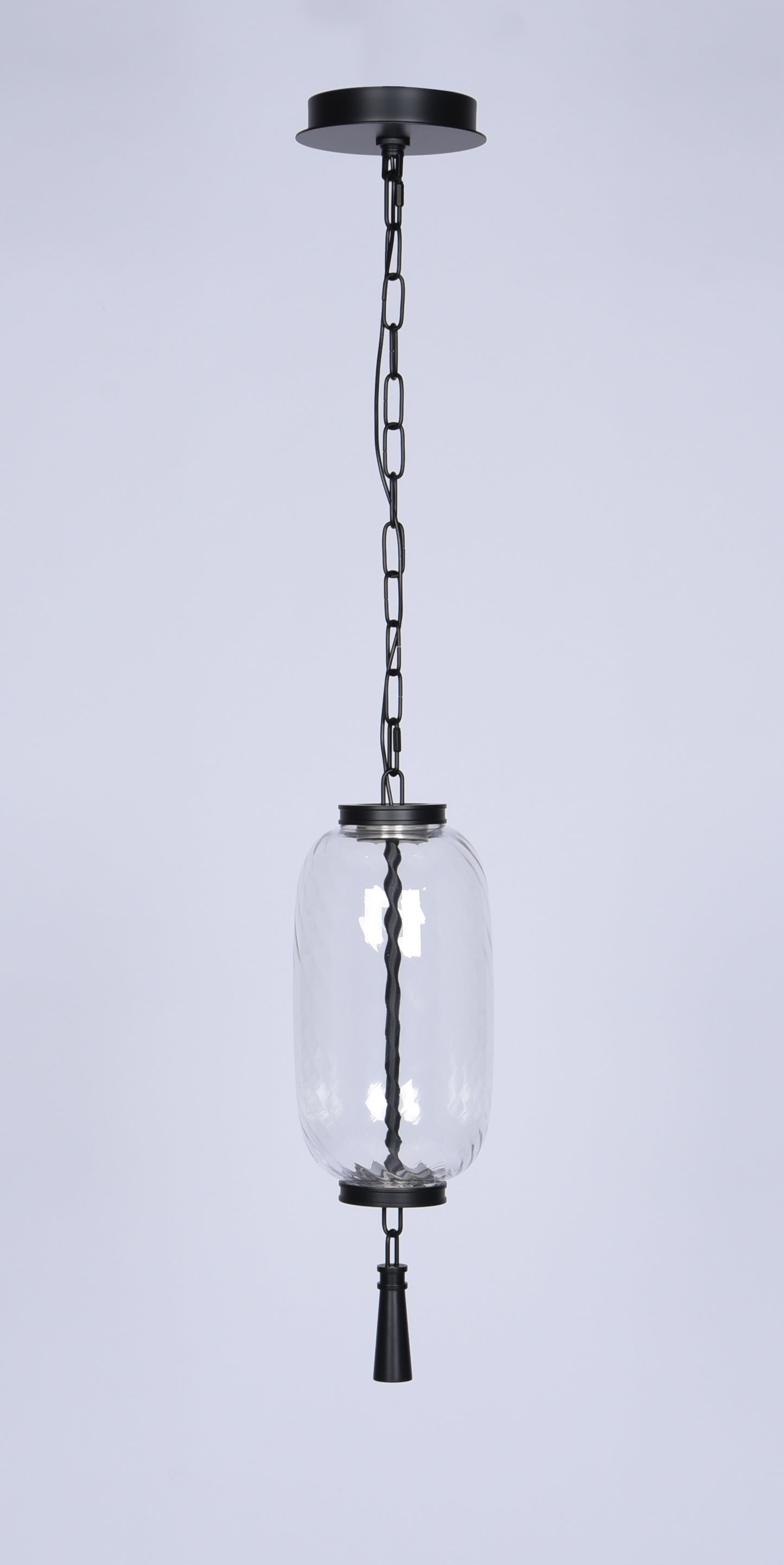 Modern Black LED Pendant Light – Handcrafted Minimalist Hanging Light, Dimmable