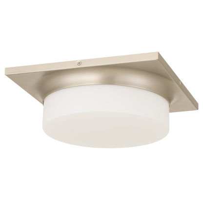Aura 13" Brushed Nickel LED Flush Mount Ceiling Light