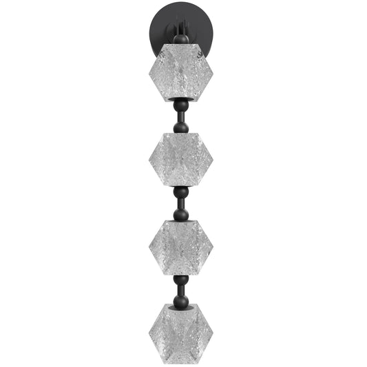 Beluga 4-Light Modern Black LED Wall Sconce