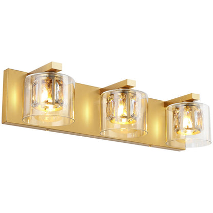 Kolt Gold Traditional 3-Light Bathroom Vanity Light