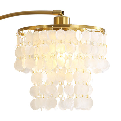 Brio 90" 3-Light Modern Gold Arc Floor Lamp