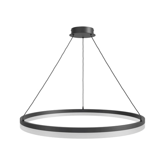 Circa 31" Modern Black Ring LED Pendant Light