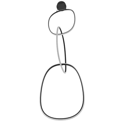 Circa Modern Black 3 Ring LED Pendant Light