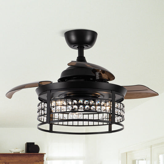 36" 3-Blade 3-Light Modern Fandelier Ceiling Fan with Light