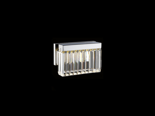 Broadway 10" Polished Nickel LED Crystal Wall Sconce