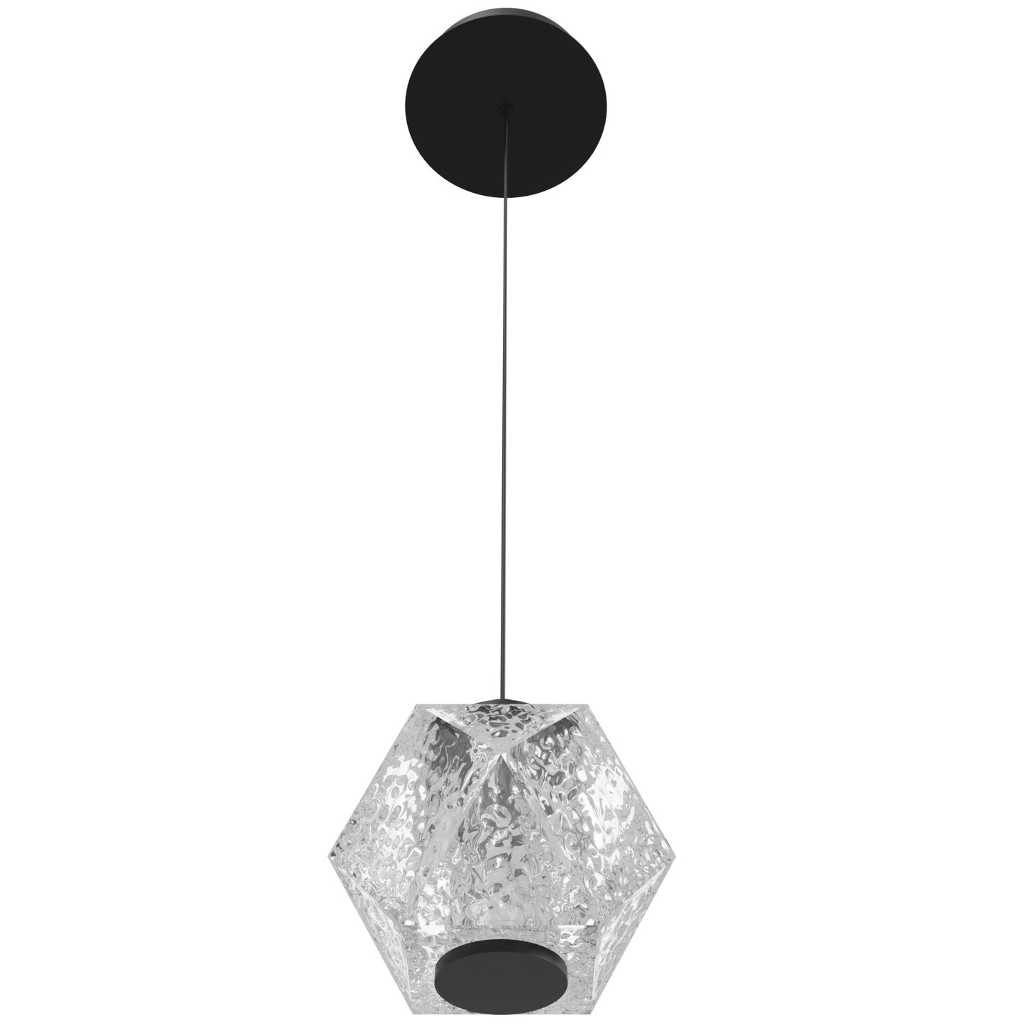 Beluga 1-Light Modern Black LED Pendant Light