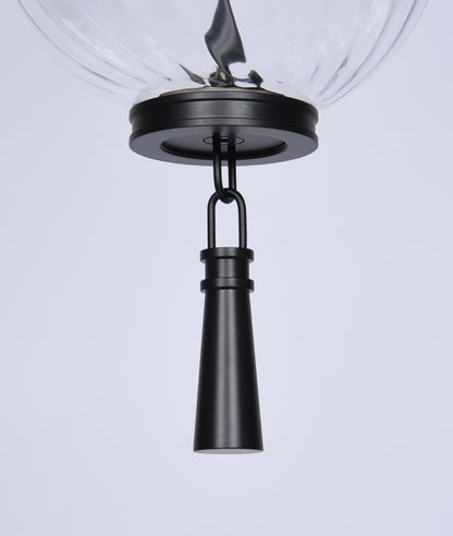 Modern Black 2-Tier LED Pendant Light – Contemporary Linear Chandelier, Dimmable