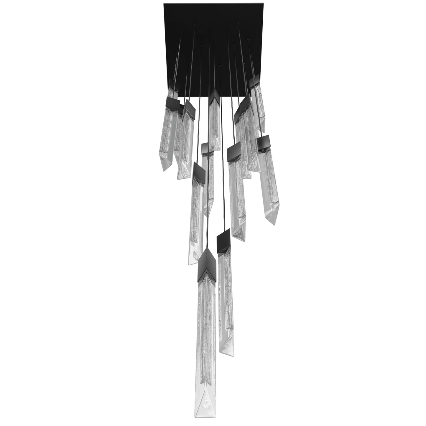 Alpine 15-Light Light White Marble Glass Pendant Light