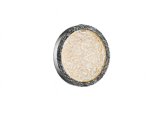 Bottega 1-Light Polished Nickel 10" Round Ring Wall Sconce
