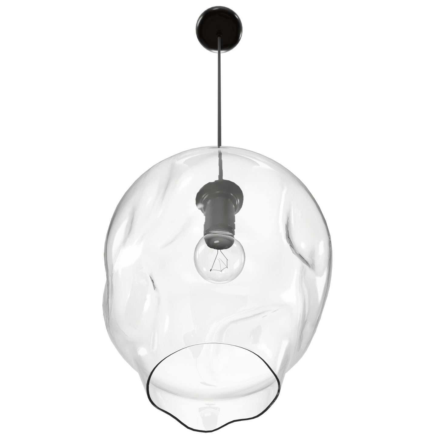 Sonoma Ave 1-Light 9.8" Clear Globe Pendant Light