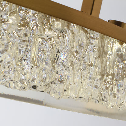 33" Perimost Gold Crystal LED Ceiling Fan