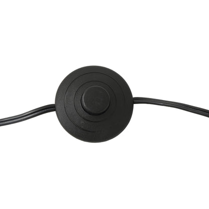 Floor Lamp Traditional Black 69" 3-Light Hemp Shades