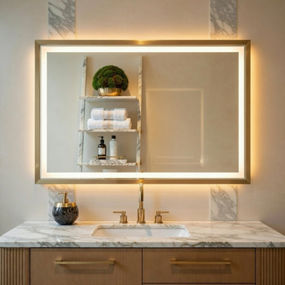 LED Bathroom Mirror with Anti-Fog & Dimmable Lighting (Backlit)
