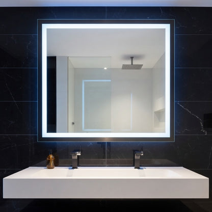 LED Bathroom Mirror with Anti-Fog & Dimmable Lighting (Backlit)