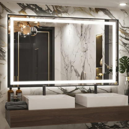 LED Bathroom Mirror with Anti-Fog & Dimmable Lighting (Backlit)