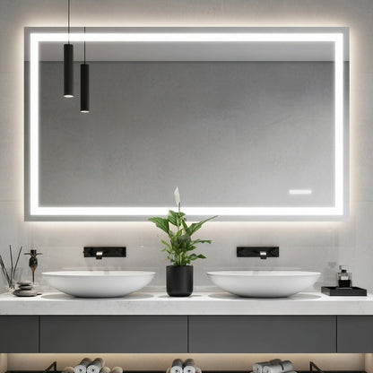 LED Bathroom Mirror with Anti-Fog & Dimmable Lighting (Backlit)