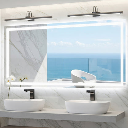 LED Bathroom Mirror with Anti-Fog & Dimmable Lighting (Backlit)