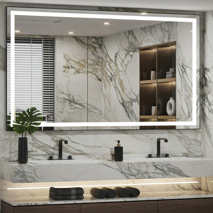 LED Bathroom Mirror with Anti-Fog & Dimmable Lighting (Backlit)