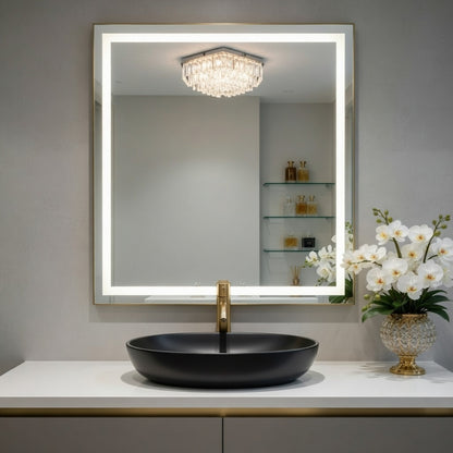 LED Bathroom Mirror with Anti-Fog & Dimmable Lighting (Backlit)