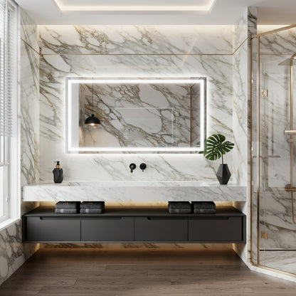 LED Bathroom Mirror with Anti-Fog & Dimmable Lighting (Backlit)