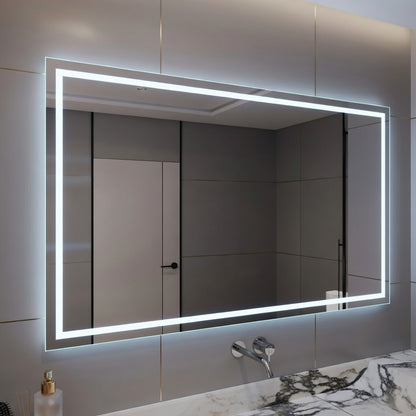 LED Bathroom Mirror with Anti-Fog & Dimmable Lighting (Backlit)