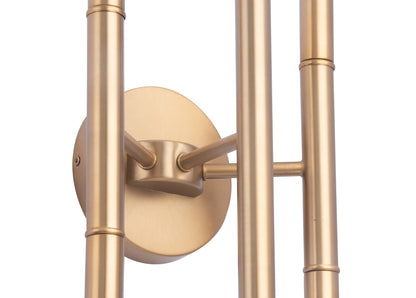 Ignis Mid-Century Modern Gold 6-Light Wall Sconce