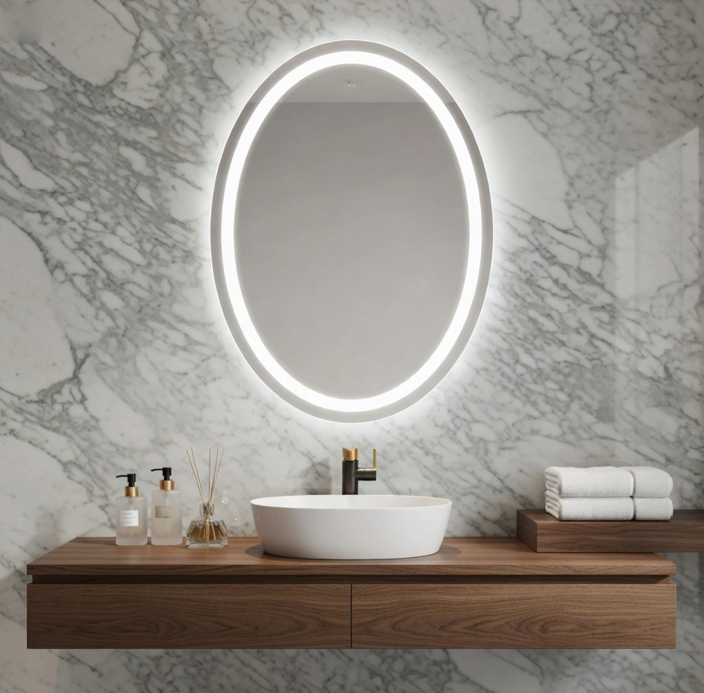 20" x 28" LED Bathroom Mirror – Backlit Anti-Fog Dimmable Vanity Mirror