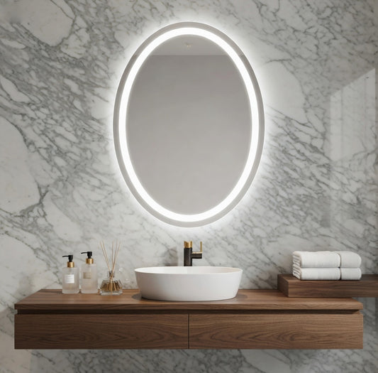 20" x 28" LED Bathroom Mirror – Backlit Anti-Fog Dimmable Vanity Mirror