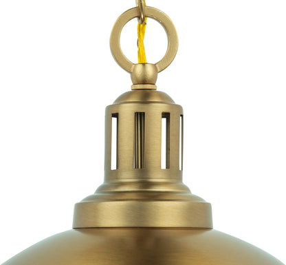 Aaron 12" 2-Light Gold Dimmable Pendant Light