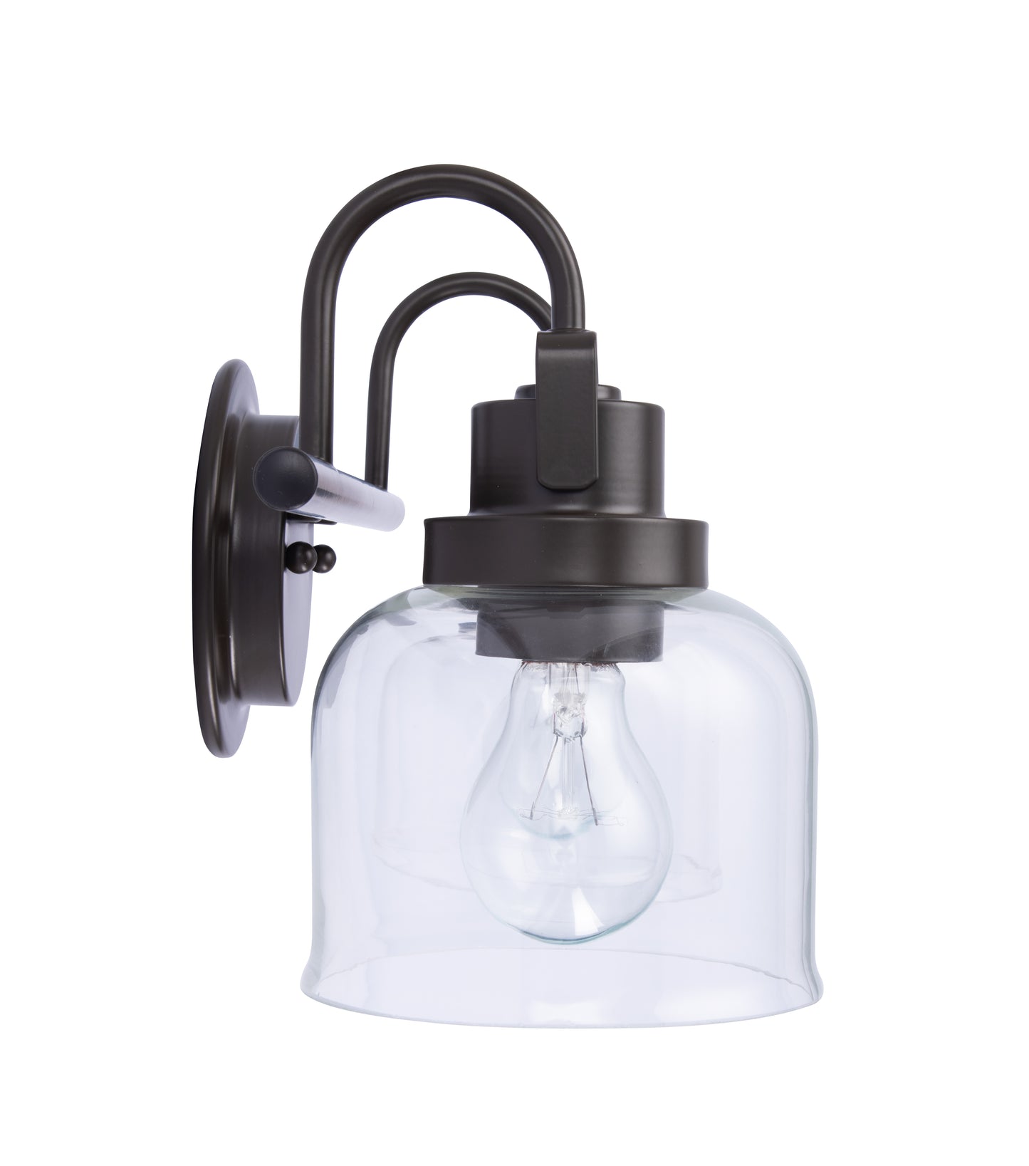 Brighton 2-Light Dark Bronze Dimmable Bathroom Vanity Light