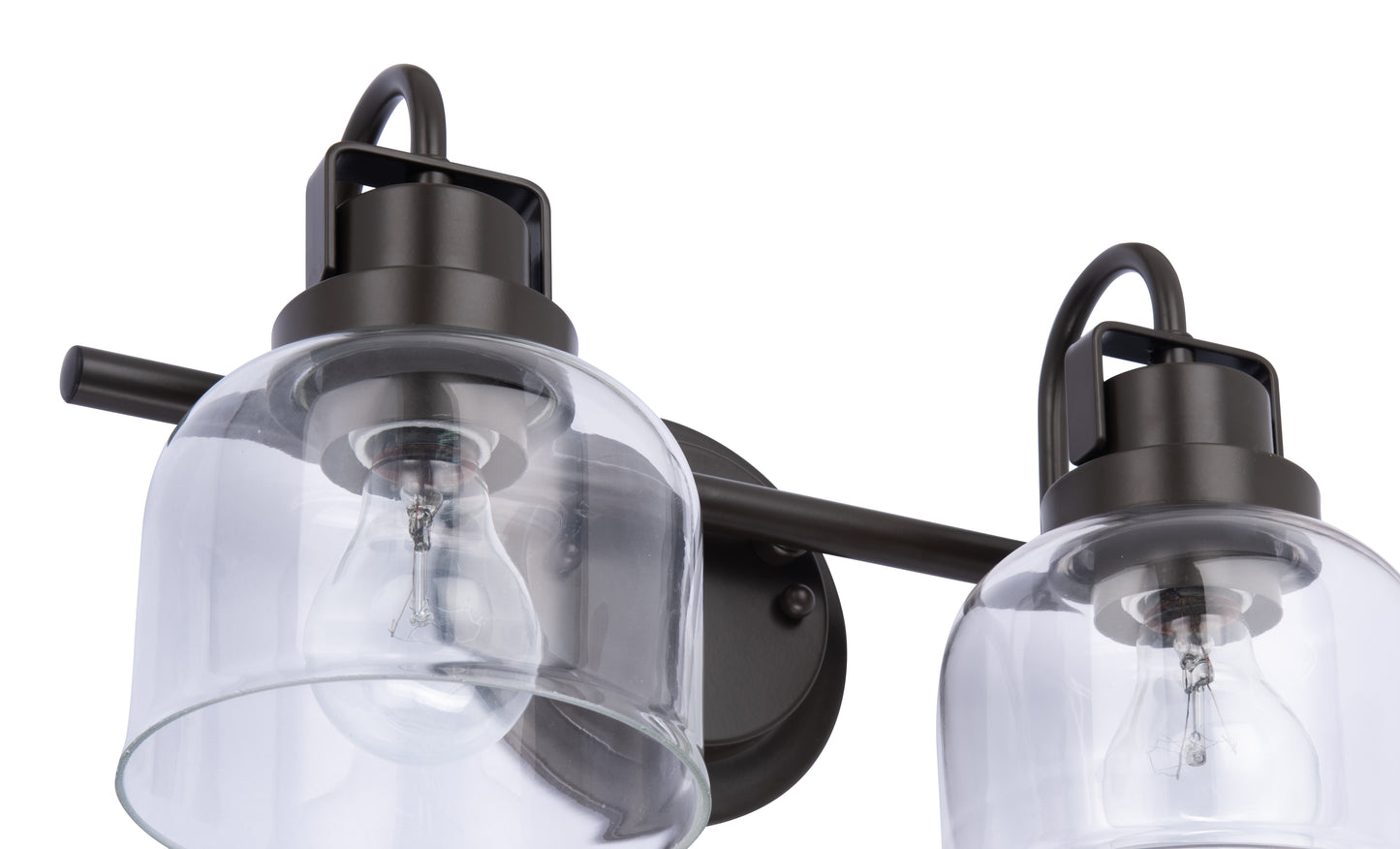 Brighton 2-Light Dark Bronze Dimmable Bathroom Vanity Light
