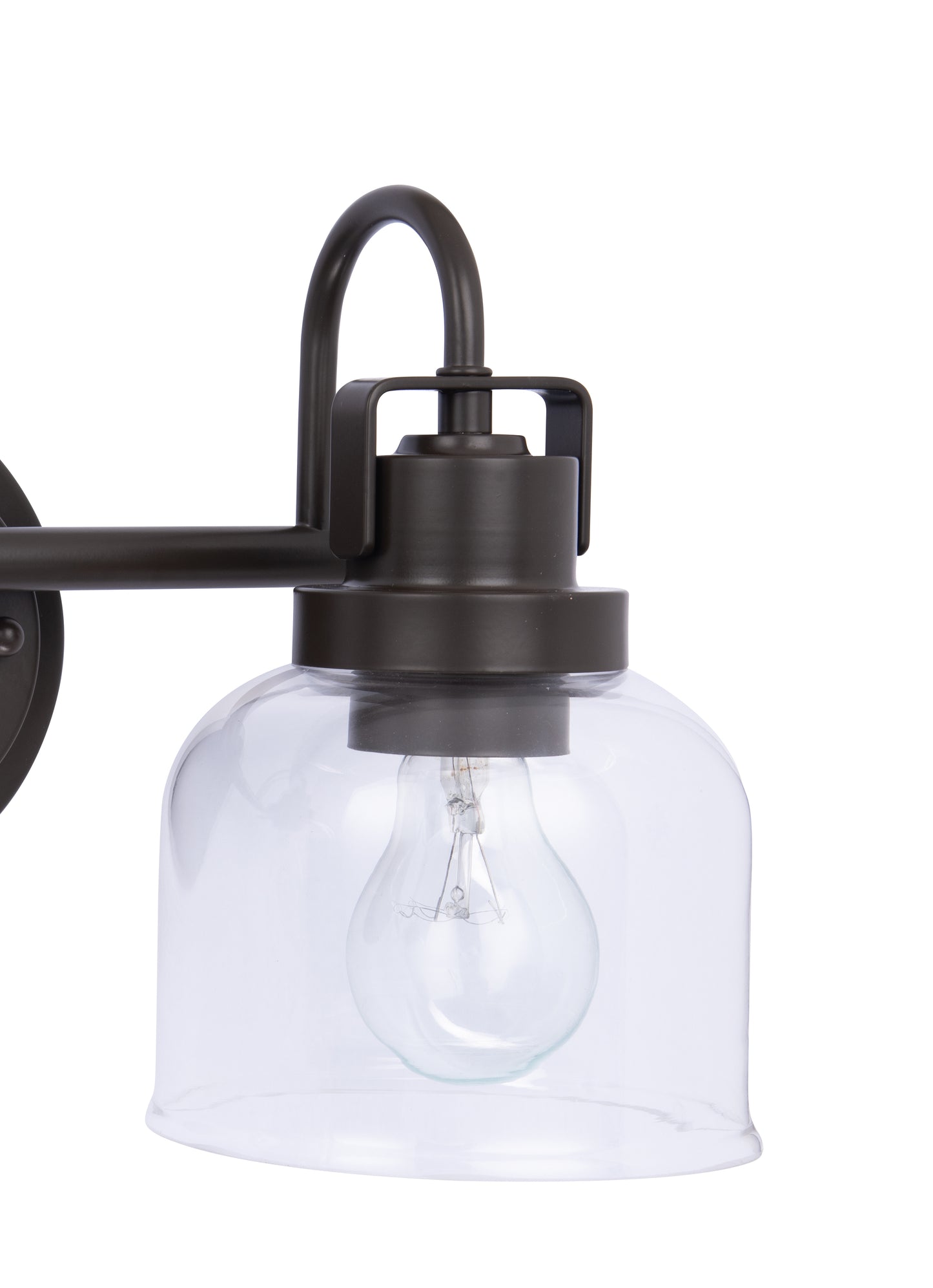 Brighton 2-Light Dark Bronze Dimmable Bathroom Vanity Light