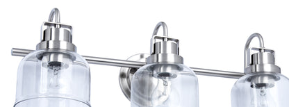 Brighton 3-Light Chrome Dimmable Bathroom Vanity Light