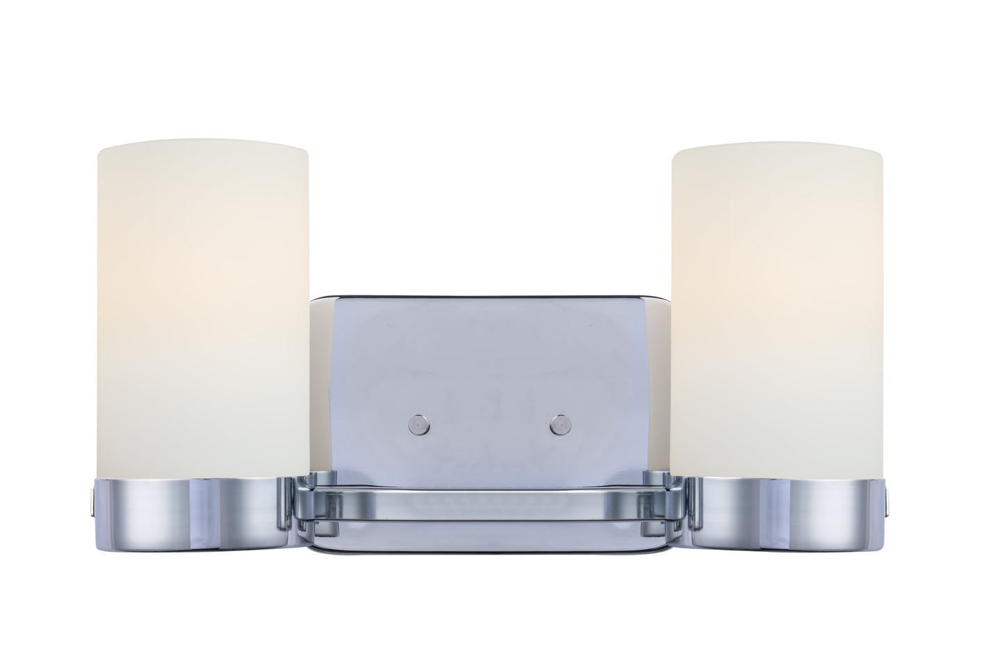 Revis 2-Light Silver Dimmable Bathroom Vanity Light
