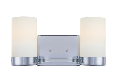 Revis 2-Light Silver Dimmable Bathroom Vanity Light
