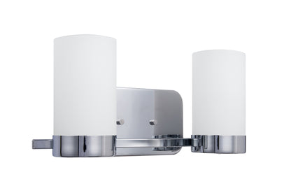 Revis 2-Light Silver Dimmable Bathroom Vanity Light