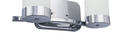 Revis 2-Light Silver Dimmable Bathroom Vanity Light